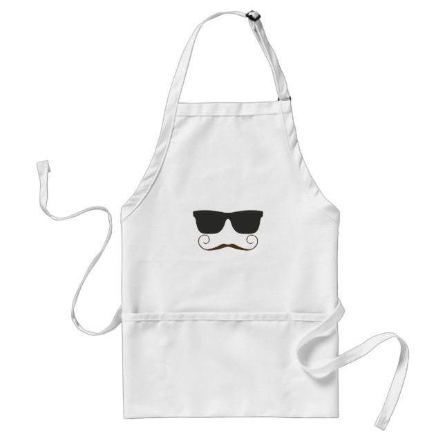 Dapper Moustache Standard Apron (Front)