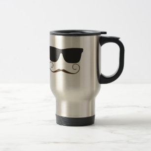 Dapper Moustache Travel Mug