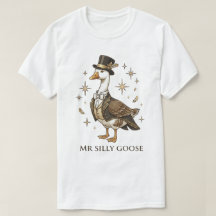 Dapper Mr. Silly Goose Groom Wedding Illustration 