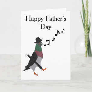 Dapper Pigeon Editable Father’s Day Card