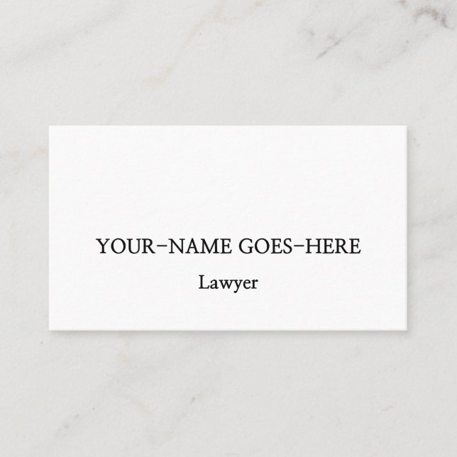 Dapper Professional Business Card (Front)