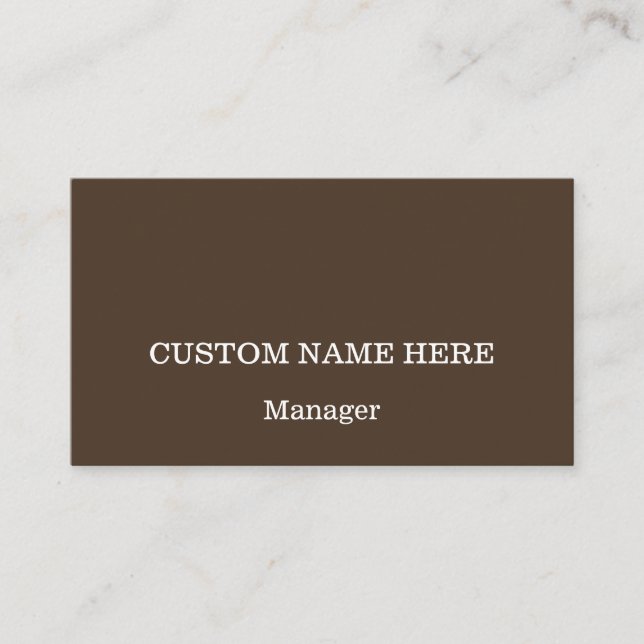 Dapper Professional Business Card (Front)