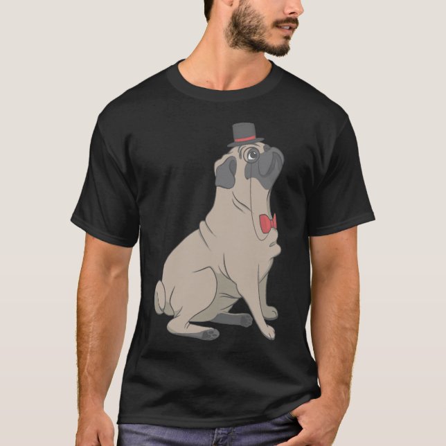 Dapper Pug Classic  339 T-Shirt (Front)