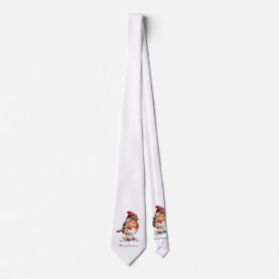 Dapper Robin Christmas Menswear Tie