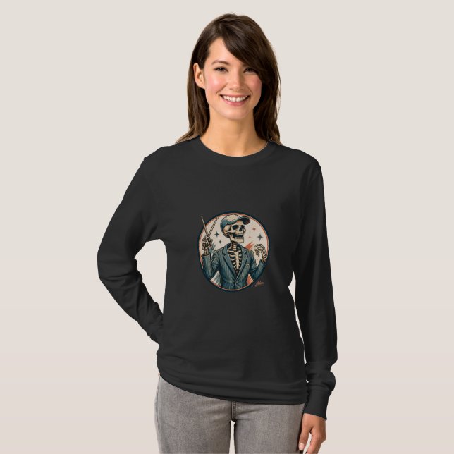 Dapper Skeleton Conductor Shirt (Front Full)