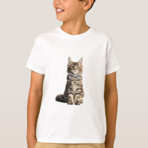 Dapper Tabby Cat Bow Tie Kids T-Shirt