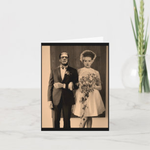 Dapper Wedding Day - Monster Halloween Performance Card