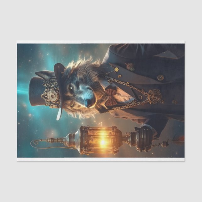 Dapper Wolf Tissue Paper (Front)