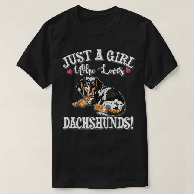 Dapple Dachshund  T-Shirt (Design Front)