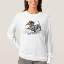 Dapple Dachshund Womens T-shirt
