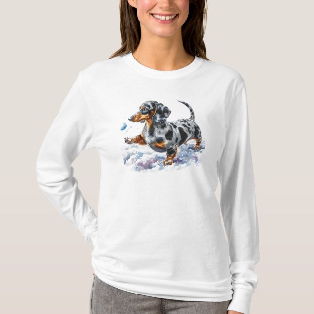 Dapple Dachshund Womens T-shirt (Front)