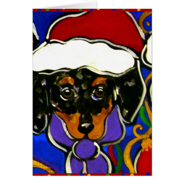 Dapple Doxie Christmas (Front)