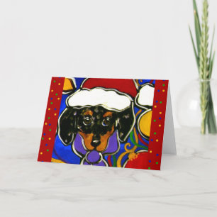Dapple Doxie Christmas Holiday Card