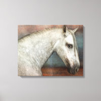 Dapple Grey Andalusian Horse Portrait