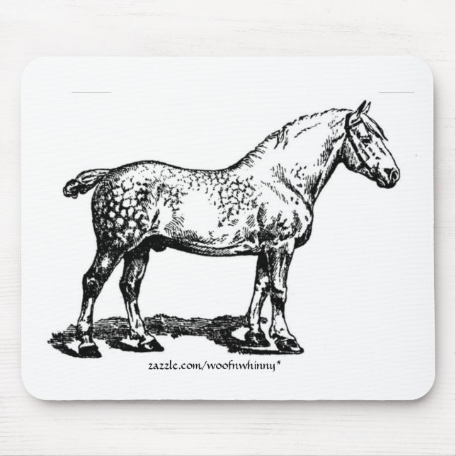 Dappled Draught Horse Mouse Pad (Front)