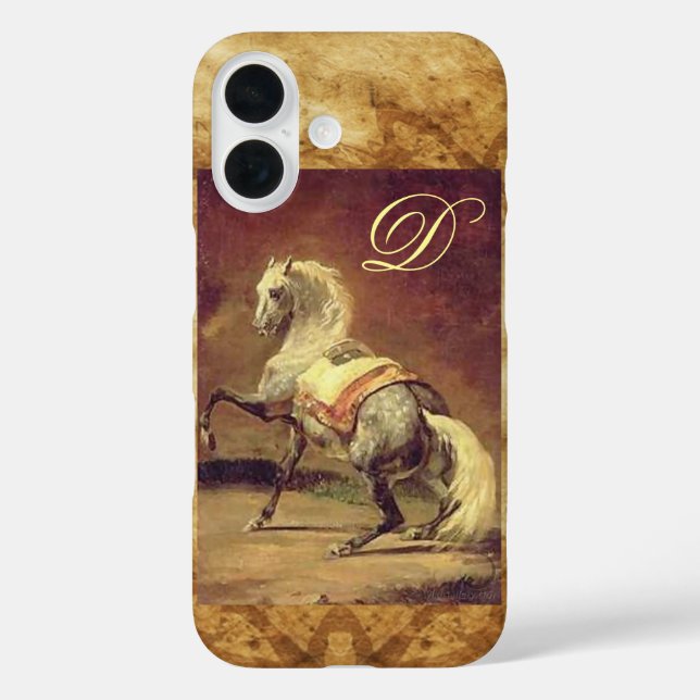 DAPPLED GREY HORSE MONOGRAM Case-Mate iPhone CASE (Back)