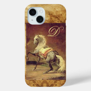 DAPPLED GREY HORSE MONOGRAM iPhone 15 CASE