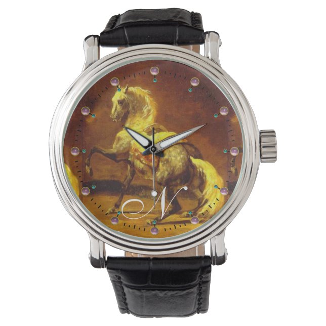 DAPPLED GREY HORSE Monogram Watch (Front)