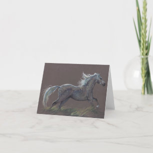 "Dapples" a horse greeting card