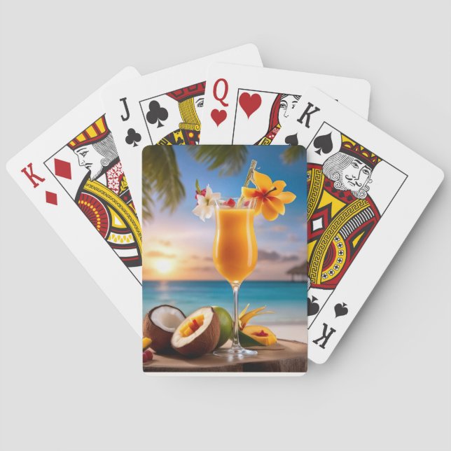 Daquiri mango playing cards (Back)