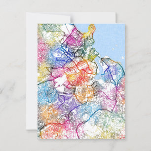 Dar es Salaam Tanzania City Map Postcard