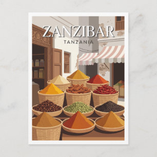 Darajani Market Zanzibar City Tanzania Gift Postcard