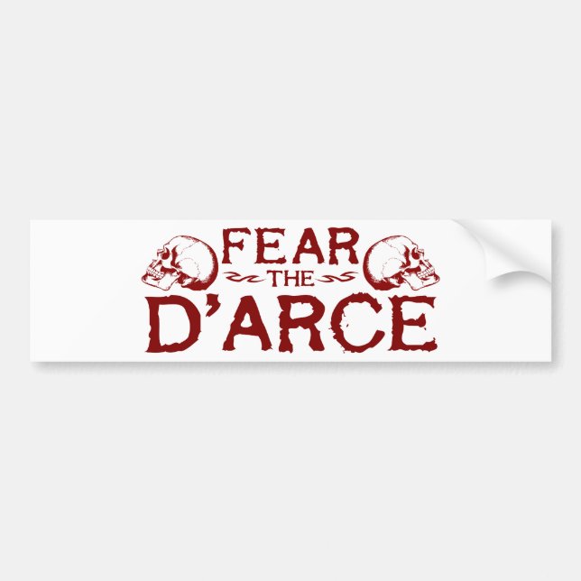 D'arce Bumper Sticker (Front)