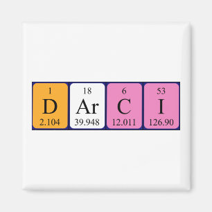 Darci periodic table name magnet