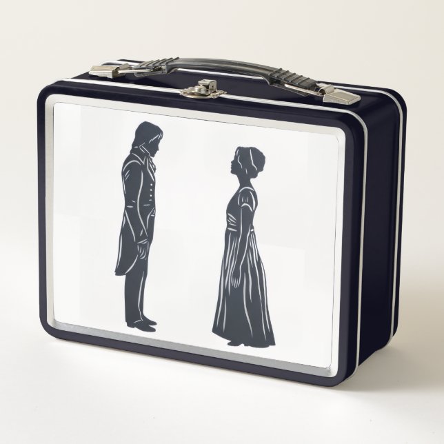 Darcy and Elizabeth Metal Lunch Box (Front)