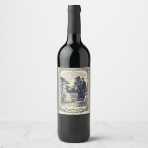 Darcy and Lizzie  Wine Label