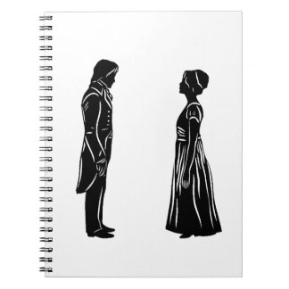 Darcy & Lizzy silhouette Notebook