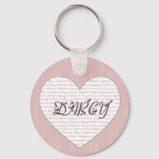Darcy with Hearts! Key Ring