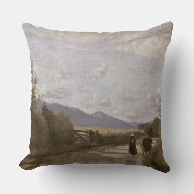 Dardagny, Morning, c.1853 (oil on canvas) Cushion (Front)