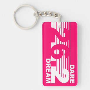 Dare 2 Dream - 26.2 Marathon Key Chain - Pink