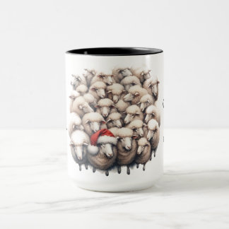 Dare Be Different Sheep Christmas Coffee Mug