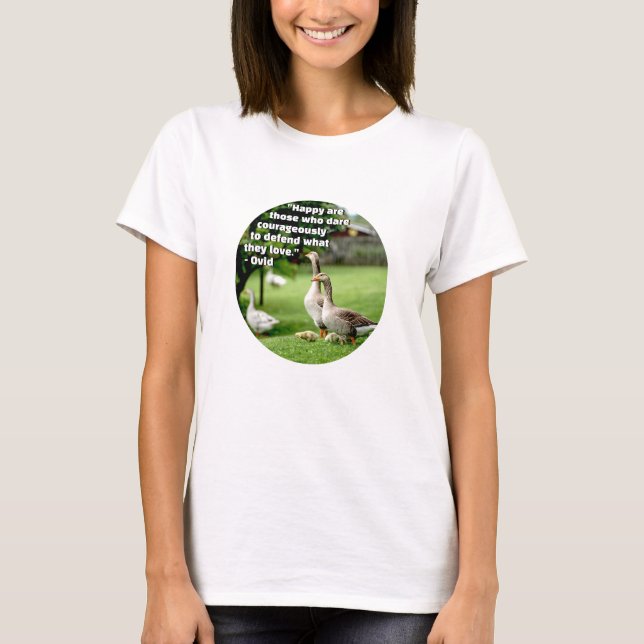 Dare Courageously (light) T-Shirt (Front)