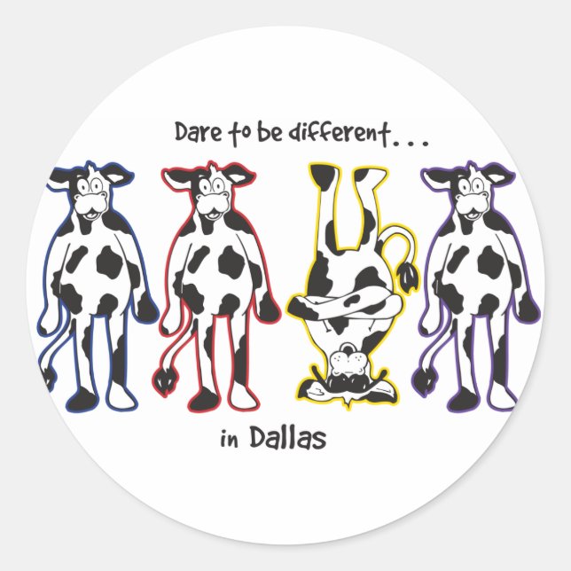Dare-in-Dalls Classic Round Sticker (Front)