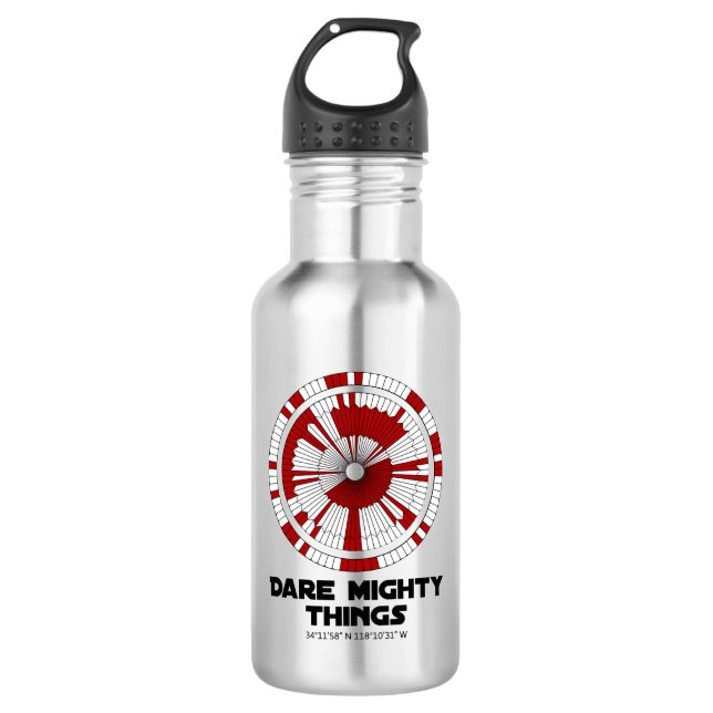 Dare Mighty Things Perseverance Mars Rover Landing 532 Ml Water Bottle (Front)