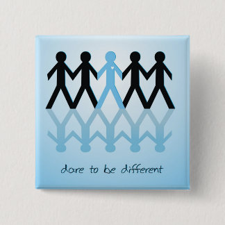 Dare to be Different 15 Cm Square Badge
