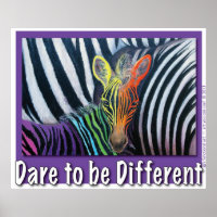 dare to be different Baby Zebra Design by GG Burns