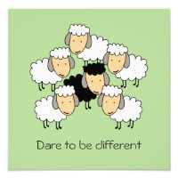 Dare To Be Different Black Sheep