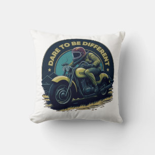 Dare to be different Classic Bike T-shirt Cushion