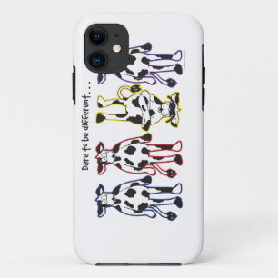 Dare to be different Cows iPhone 11 Case