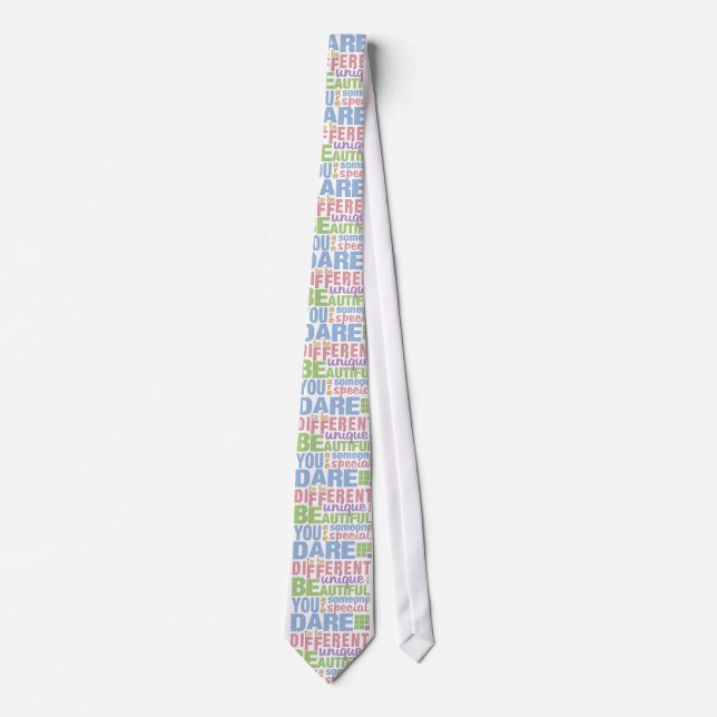 Dare To Be Different custom tie (Front)