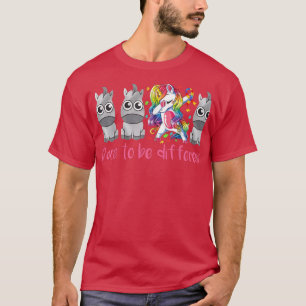 Dare To Be Different Dabbing Unicorn LGBT Pride Ga T-Shirt