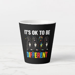 Dare To Be Different   Funny Newfie   Cute Newfie Latte Mug