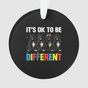 Dare To Be Different   Funny Newfie   Cute Newfie Ornament