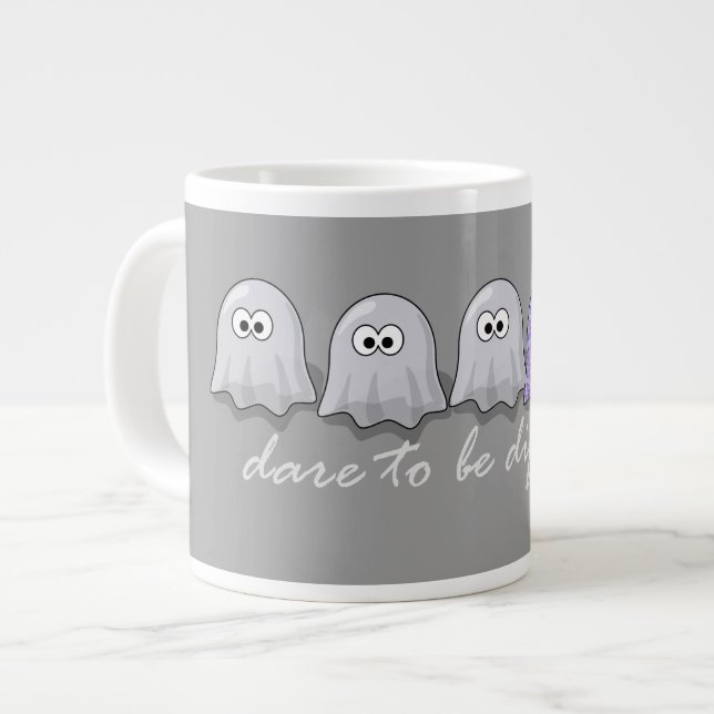 Dare to be Different Ghosts Large Coffee Mug (Front Left)