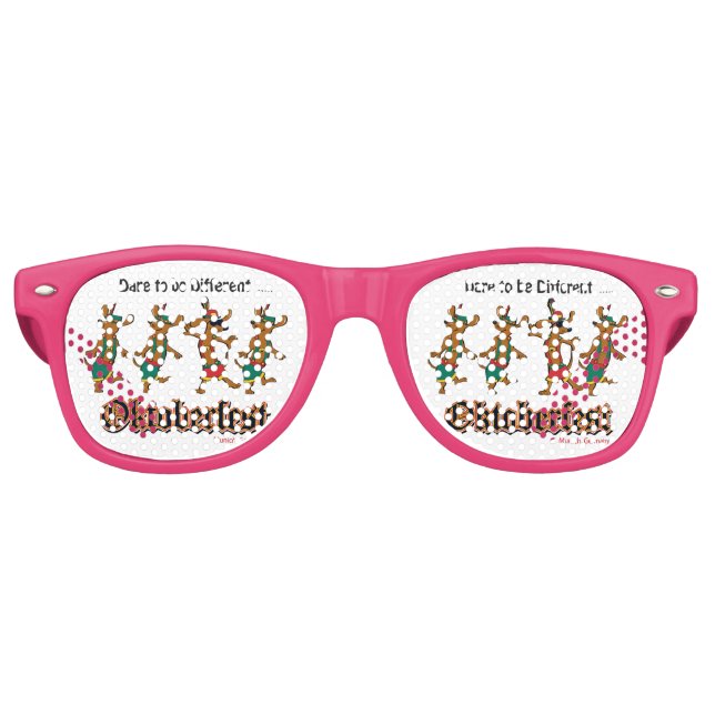 Dare-to-Be-Different-Oktoberfest Retro Sunglasses (Front)