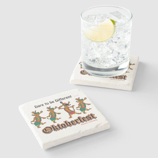 Dare-to-Be-Different-Oktoberfest Stone Coaster (Side)